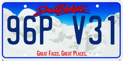 SD license plate 96PV31