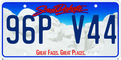 SD license plate 96PV44