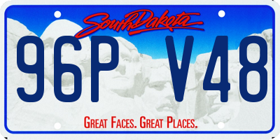 SD license plate 96PV48