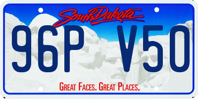 SD license plate 96PV50