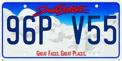 SD license plate 96PV55