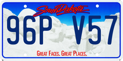 SD license plate 96PV57