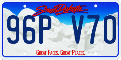 SD license plate 96PV70