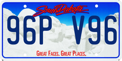 SD license plate 96PV96