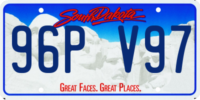 SD license plate 96PV97