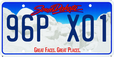 SD license plate 96PX01