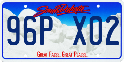 SD license plate 96PX02