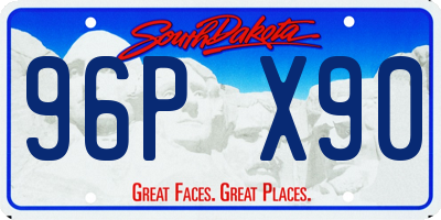 SD license plate 96PX90