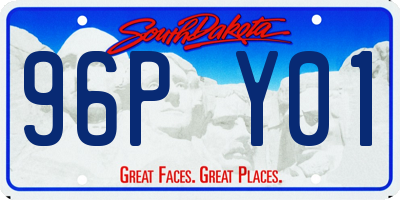 SD license plate 96PY01