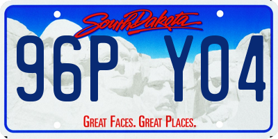 SD license plate 96PY04