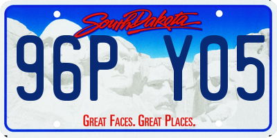 SD license plate 96PY05