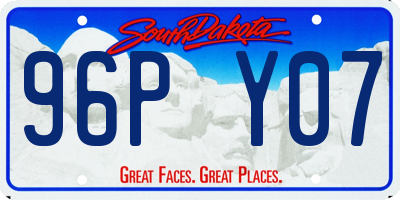 SD license plate 96PY07