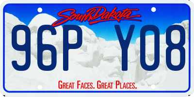 SD license plate 96PY08