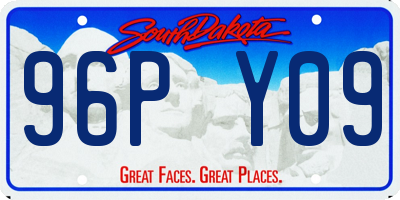 SD license plate 96PY09