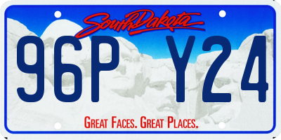 SD license plate 96PY24