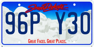 SD license plate 96PY30