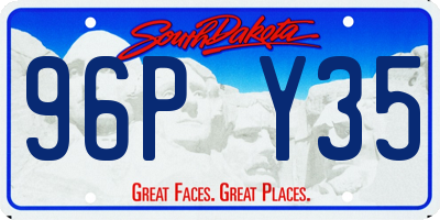 SD license plate 96PY35
