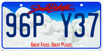 SD license plate 96PY37