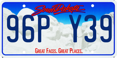 SD license plate 96PY39
