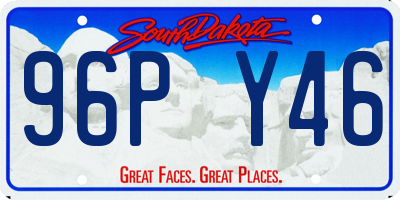 SD license plate 96PY46