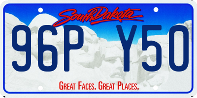 SD license plate 96PY50