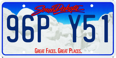 SD license plate 96PY51