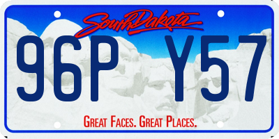 SD license plate 96PY57