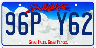 SD license plate 96PY62