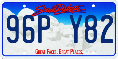 SD license plate 96PY82