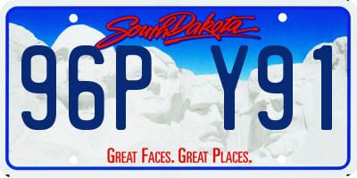 SD license plate 96PY91