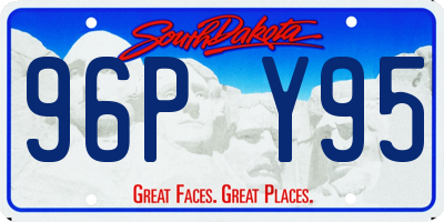 SD license plate 96PY95