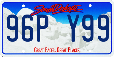 SD license plate 96PY99