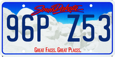 SD license plate 96PZ53