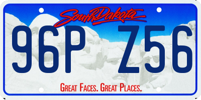 SD license plate 96PZ56