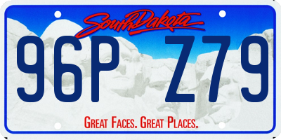 SD license plate 96PZ79