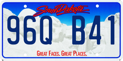 SD license plate 96QB41