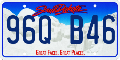 SD license plate 96QB46