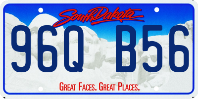 SD license plate 96QB56