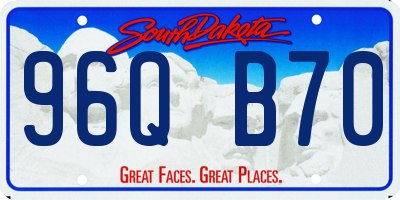 SD license plate 96QB70