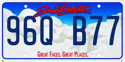 SD license plate 96QB77