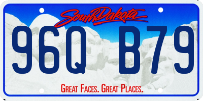SD license plate 96QB79