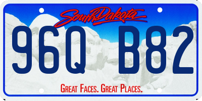SD license plate 96QB82