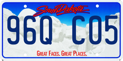 SD license plate 96QC05