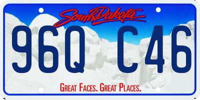 SD license plate 96QC46