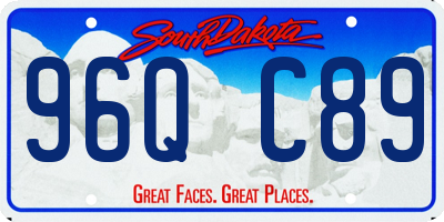 SD license plate 96QC89