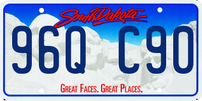 SD license plate 96QC90