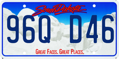 SD license plate 96QD46
