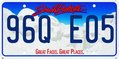 SD license plate 96QE05