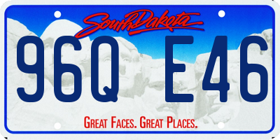 SD license plate 96QE46