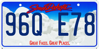 SD license plate 96QE78
